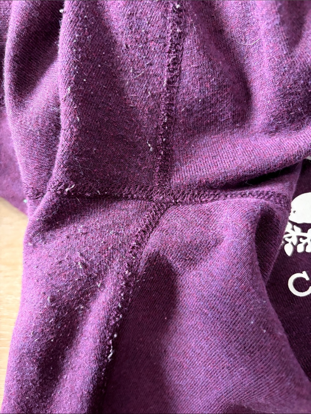 Roots Canada Purple Heathered Ankle Length Fleece Joggers Size S - Picture 4 of 4